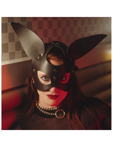 Masque Oreilles Lapin Noir  Gold