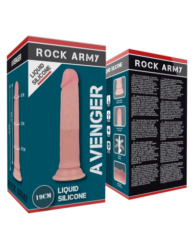 ROCKARMY - LIQUIDE SILICONE PREMIUM AVENGER REALISTIC 19 CM -O- 3.98 CM
