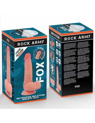ROCKARMY - RENARD EN SILICONE LIQUIDE 19 CM -O- 3,2 CM