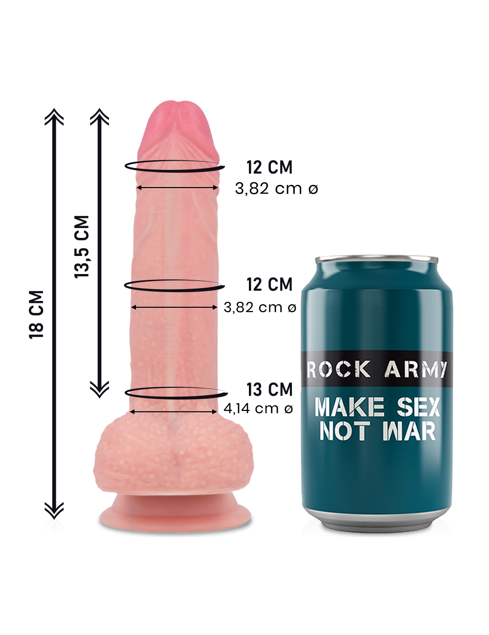 ROCKARMY - SILICONE LIQUIDE PREMIUM MUSTANG RÉALISTE 18 CM -O- 4.14 CM ROCKARMY - SILICONE LIQUIDE PREMIUM MUSTANG RÉALISTE 18 CM -O- 4.14 CM