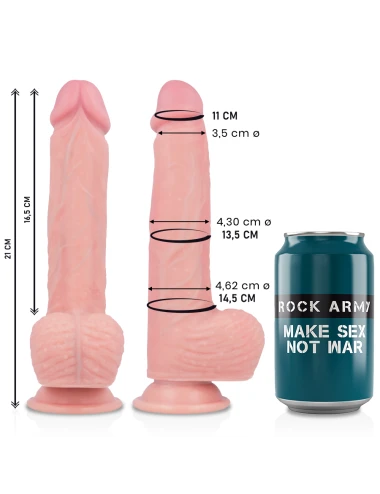 ROCKARMY - GODE EN SILICONE LIQUIDE PREMIUM SPITFIRE 21 CM -O- 4.62 CM