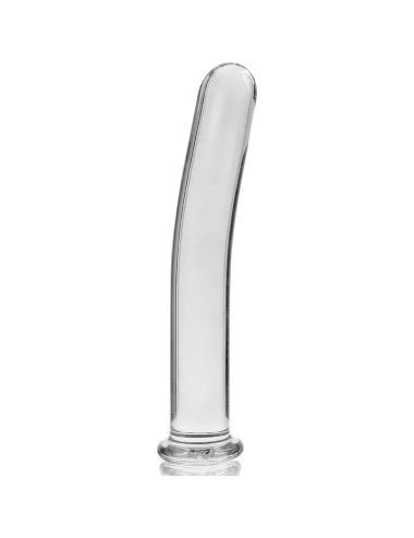 NEBULA SERIES BY IBIZA - MODÈLE 8 GODE EN VERRE BOROSILICATE CLAIR 14.5 CM -O- 2 CM