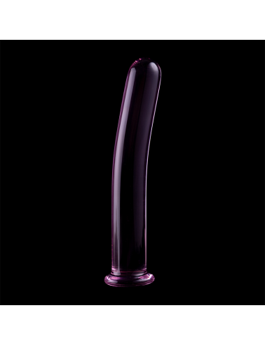 NEBULA SERIES BY IBIZA - MODÈLE 8 GODE EN VERRE BOROSILICATE ROSE 14.5 CM -O- 2 CM