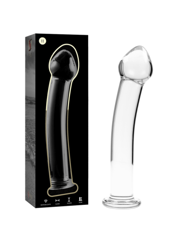 NEBULA SERIES BY IBIZA - MODÈLE 11 GODE EN VERRE BOROSILICATE CLAIR 16 CM -O- 3 CM