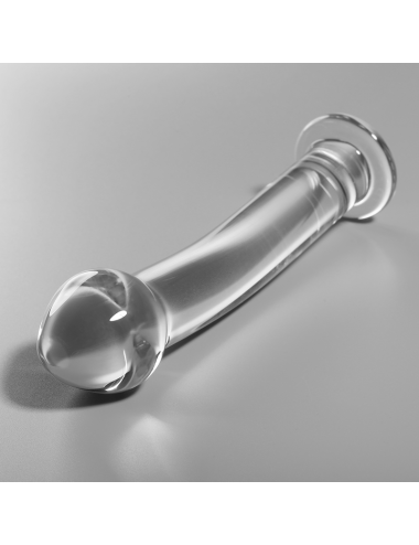 NEBULA SERIES BY IBIZA - MODÈLE 11 GODE EN VERRE BOROSILICATE CLAIR 16 CM -O- 3 CM