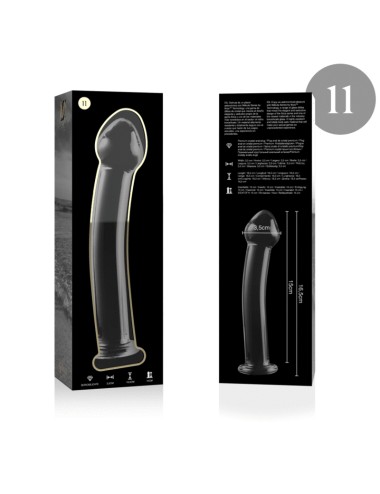 NEBULA SERIES BY IBIZA - MODÈLE 11 GODE EN VERRE BOROSILICATE CLAIR 16 CM -O- 3 CM