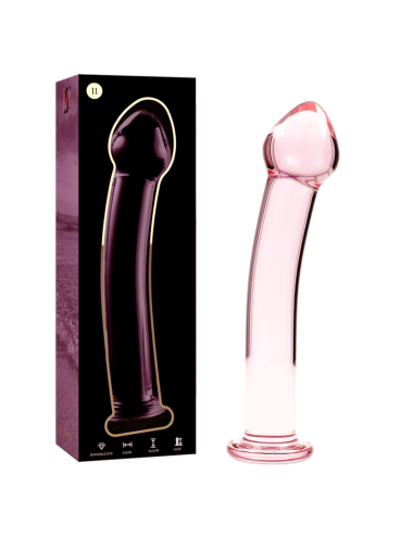 NEBULA SERIES BY IBIZA - MODÈLE 11 GODE EN VERRE BOROSILICATE ROSE 16 CM -O- 3 CM