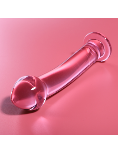 NEBULA SERIES BY IBIZA - MODÈLE 11 GODE EN VERRE BOROSILICATE ROSE 16 CM -O- 3 CM