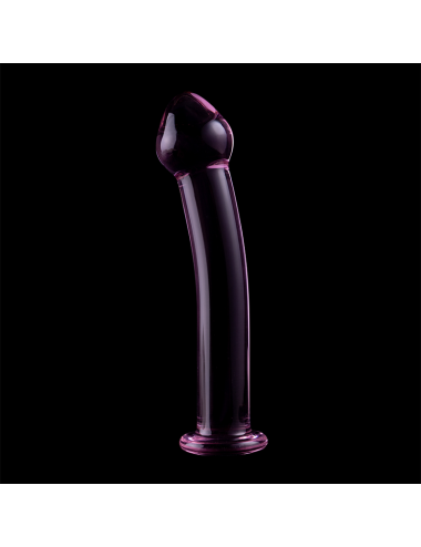 NEBULA SERIES BY IBIZA - MODÈLE 11 GODE EN VERRE BOROSILICATE ROSE 16 CM -O- 3 CM