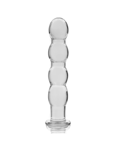 NEBULA SERIES BY IBIZA - MODÈLE 10 GODE EN VERRE BOROSILICATE CLAIR 16.5 CM -O- 3.5 CM