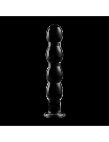 NEBULA SERIES BY IBIZA - MODÈLE 10 GODE EN VERRE BOROSILICATE CLAIR 16.5 CM -O- 3.5 CM