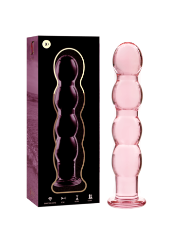 NEBULA SERIES BY IBIZA - MODÈLE 10 GODE EN VERRE BOROSILICATE ROSE 16.5 CM -O- 3.5 CM