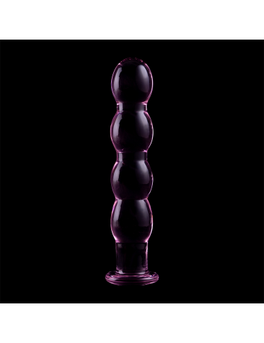 NEBULA SERIES BY IBIZA - MODÈLE 10 GODE EN VERRE BOROSILICATE ROSE 16.5 CM -O- 3.5 CM