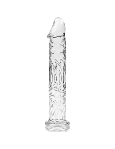 NEBULA SERIES BY IBIZA - MODÈLE 12 GODE EN VERRE BOROSILICATE CLAIR 17 CM -O- 3.5 CM