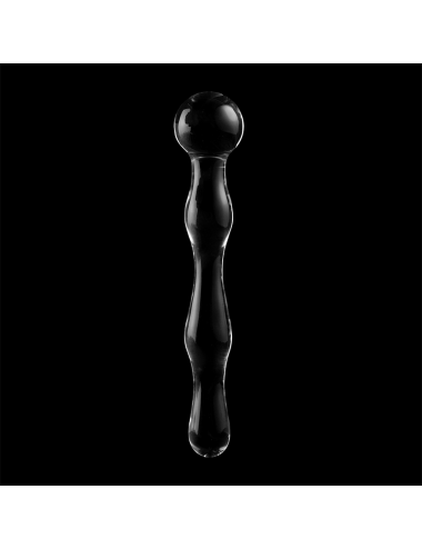 NEBULA SERIES BY IBIZA - MODÈLE 13 GODE EN VERRE BOROSILICATE CLAIR 18 CM -O- 3.5 CM