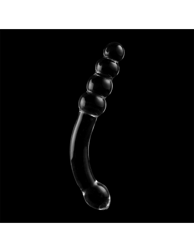 NEBULA SERIES BY IBIZA - MODÈLE 14 GODE EN VERRE BOROSILICATE CLAIR 18.5 CM -O- 3 CM