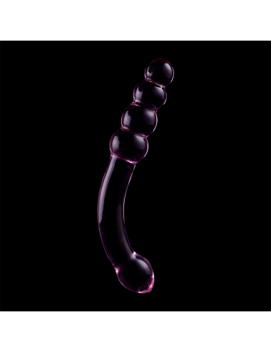 NEBULA SERIES BY IBIZA - MODÈLE 14 GODE EN VERRE BOROSILICATE ROSE 18.5 CM -O- 3 CM