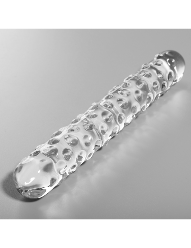NEBULA SERIES BY IBIZA - MODÈLE 15 GODE EN VERRE BOROSILICATE CLAIR 18.5 CM -O- 3 CM