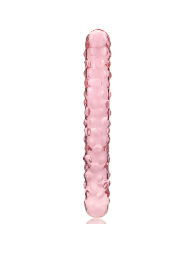 NEBULA SERIES BY IBIZA - MODÈLE 15 GODE EN VERRE BOROSILICATE ROSE 18.5 CM -O- 3 CM