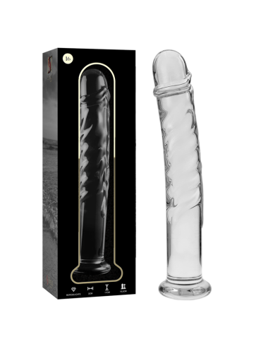 NEBULA SERIES BY IBIZA - MODÈLE 16 GODE EN VERRE BOROSILICATE CLAIR 18.5 CM -O- 3 CM