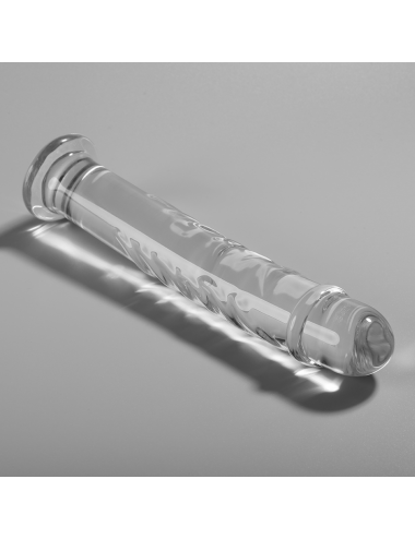 NEBULA SERIES BY IBIZA - MODÈLE 16 GODE EN VERRE BOROSILICATE CLAIR 18.5 CM -O- 3 CM
