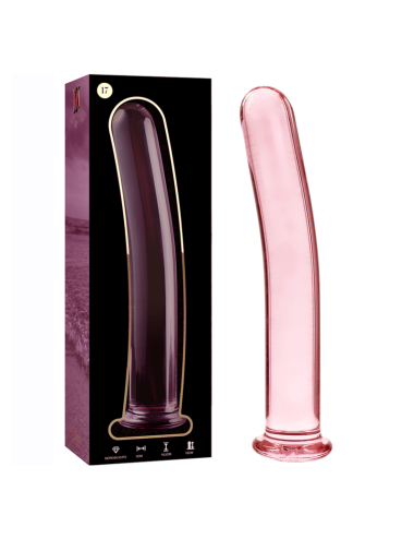 NEBULA SERIES BY IBIZA - MODÈLE 17 GODE EN VERRE BOROSILICATE ROSE 18.5 CM -O- 3 CM