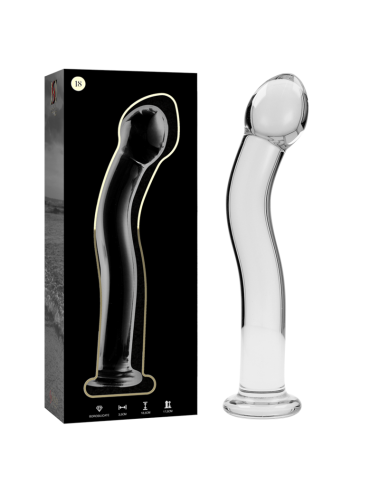 NEBULA SERIES BY IBIZA - MODÈLE 18 GODE EN VERRE BOROSILICATE CLAIR 18.5 CM -O- 3.5 CM