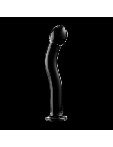 NEBULA SERIES BY IBIZA - MODÈLE 18 GODE EN VERRE BOROSILICATE CLAIR 18.5 CM -O- 3.5 CM