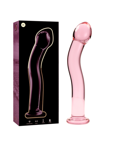 NEBULA SERIES BY IBIZA - MODÈLE 18 GODE EN VERRE BOROSILICATE ROSE 18.5 CM -O- 3.5 CM