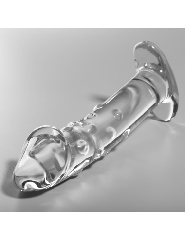 NEBULA SERIES BY IBIZA - MODÈLE 19 GODE EN VERRE BOROSILICATE CLAIR 18.5 CM -O- 4 CM