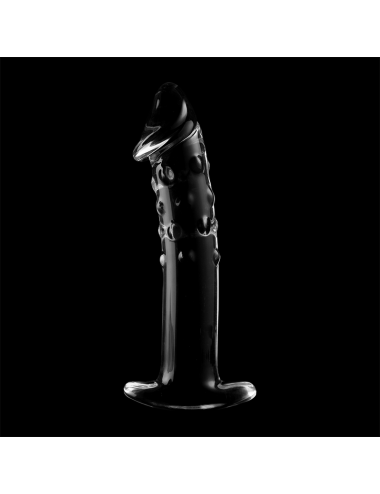 NEBULA SERIES BY IBIZA - MODÈLE 19 GODE EN VERRE BOROSILICATE CLAIR 18.5 CM -O- 4 CM