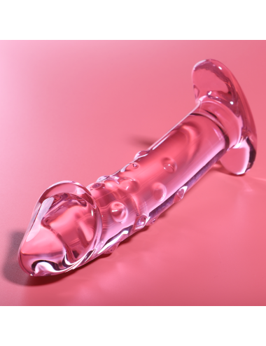 NEBULA SERIES BY IBIZA - MODÈLE 19 GODE EN VERRE BOROSILICATE ROSE 18.5 CM -O- 4 CM