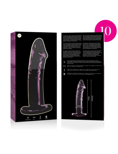 NEBULA SERIES BY IBIZA - MODÈLE 19 GODE EN VERRE BOROSILICATE ROSE 18.5 CM -O- 4 CM