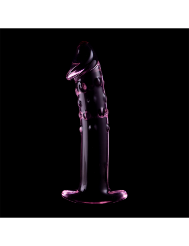 NEBULA SERIES BY IBIZA - MODÈLE 19 GODE EN VERRE BOROSILICATE ROSE 18.5 CM -O- 4 CM