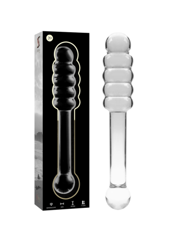 NEBULA SERIES BY IBIZA - MODÈLE 20 GODE EN VERRE BOROSILICATE CLAIR 20.5 CM -O- 3 CM