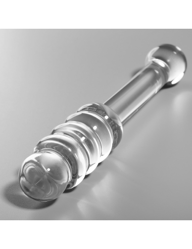 NEBULA SERIES BY IBIZA - MODÈLE 20 GODE EN VERRE BOROSILICATE CLAIR 20.5 CM -O- 3 CM