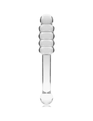 NEBULA SERIES BY IBIZA - MODÈLE 20 GODE EN VERRE BOROSILICATE CLAIR 20.5 CM -O- 3 CM