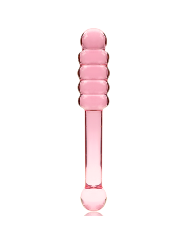 NEBULA SERIES BY IBIZA - MODÈLE 20 GODE EN VERRE BOROSILICATE ROSE 20.5 CM -O- 3 CM