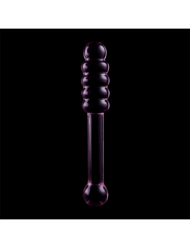 NEBULA SERIES BY IBIZA - MODÈLE 20 GODE EN VERRE BOROSILICATE ROSE 20.5 CM -O- 3 CM