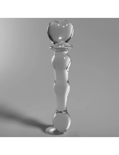 NEBULA SERIES BY IBIZA - MODÈLE 21 GODE EN VERRE BOROSILICATE CLAIR 20.5 CM -O- 3.5 CM