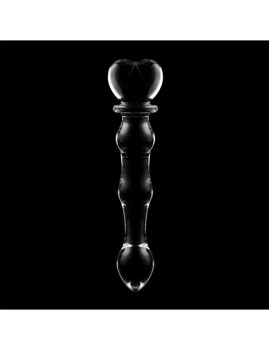 NEBULA SERIES BY IBIZA - MODÈLE 21 GODE EN VERRE BOROSILICATE CLAIR 20.5 CM -O- 3.5 CM