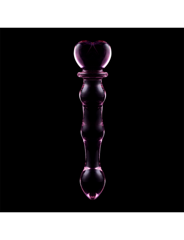 NEBULA SERIES BY IBIZA - MODÈLE 21 GODE EN VERRE BOROSILICATE ROSE 20.5 CM -O- 3.5 CM