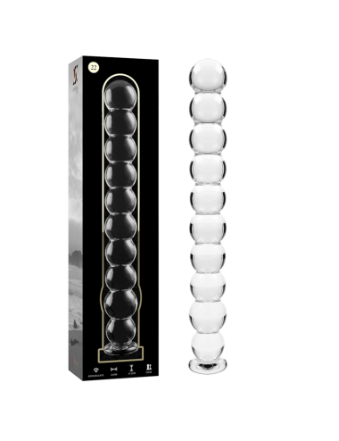 NEBULA SERIES BY IBIZA - MODÈLE 22 GODE EN VERRE BOROSILICATE CLAIR 21.5 CM -O- 2.5 CM