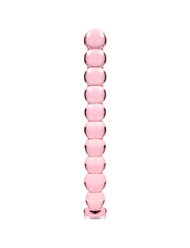 NEBULA SERIES BY IBIZA - MODÈLE 22 GODE EN VERRE BOROSILICATE ROSE 21.5 CM -O- 2.5 CM