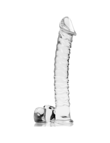 NEBULA SERIES BY IBIZA - MODÈLE 23 GODE EN VERRE BOROSILICATE CLAIR 21.5 CM -O- 4 CM