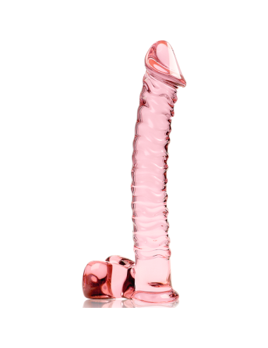 NEBULA SERIES BY IBIZA - MODÈLE 23 GODE EN VERRE BOROSILICATE ROSE 21.5 CM -O- 4 CM
