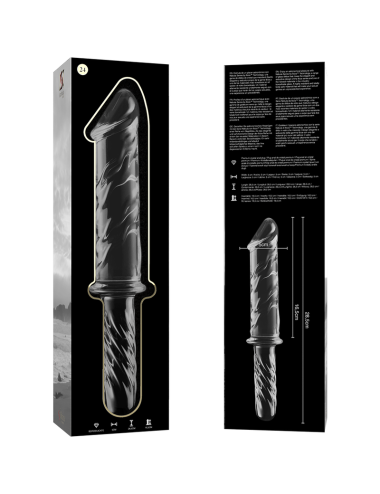 NEBULA SERIES BY IBIZA - MODÈLE 24 GODE EN VERRE BOROSILICATE CLAIR 28.5 CM -O- 5 CM