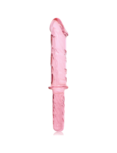 NEBULA SERIES BY IBIZA - MODÈLE 24 GODE EN VERRE BOROSILICATE ROSE 28.5 CM -O- 5 CM