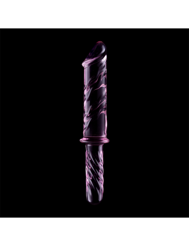 NEBULA SERIES BY IBIZA - MODÈLE 24 GODE EN VERRE BOROSILICATE ROSE 28.5 CM -O- 5 CM