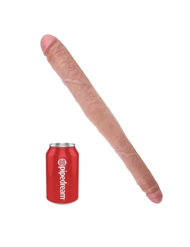 KING COCK GODE DOUBLE NATUREL 40.6 CM